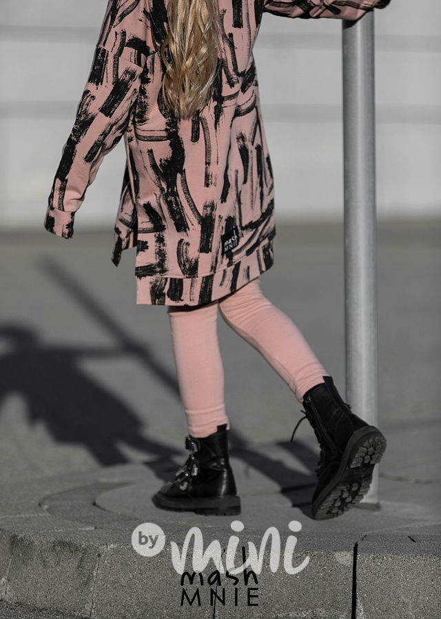 BRUSH mikinová tunika růžová *MashMnie*