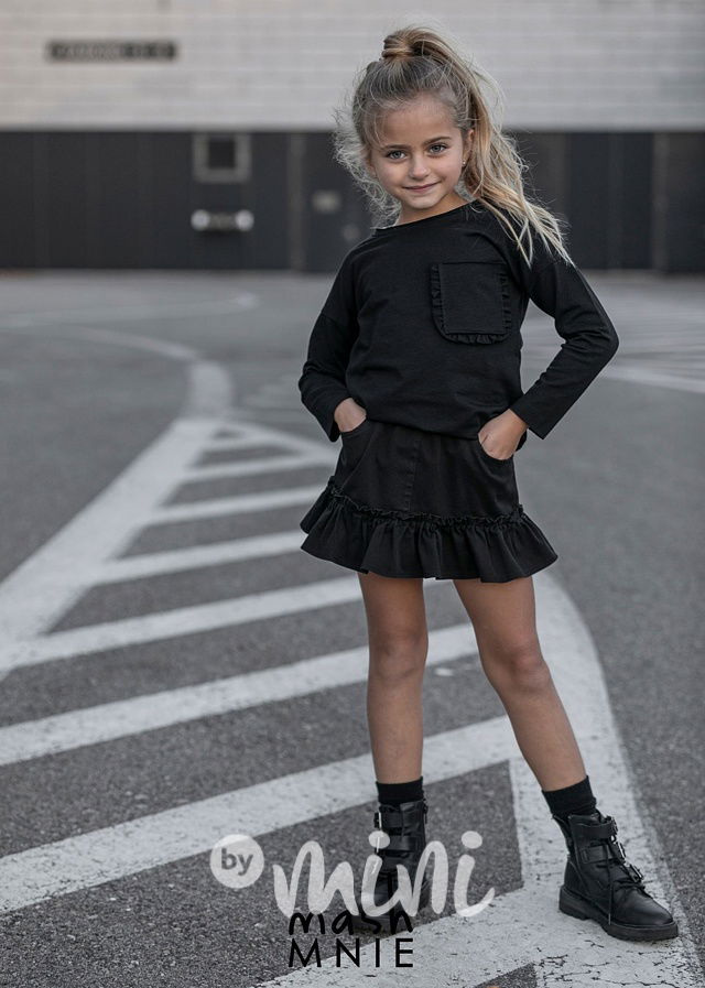 Denim sukně black *MashMnie*