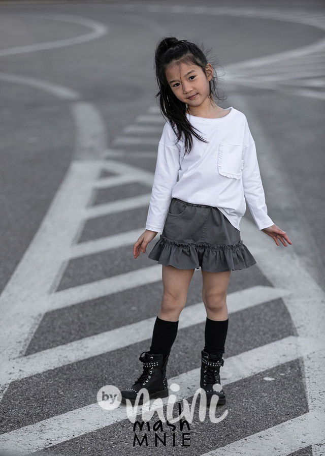 Denim sukně steel grey *MashMnie*