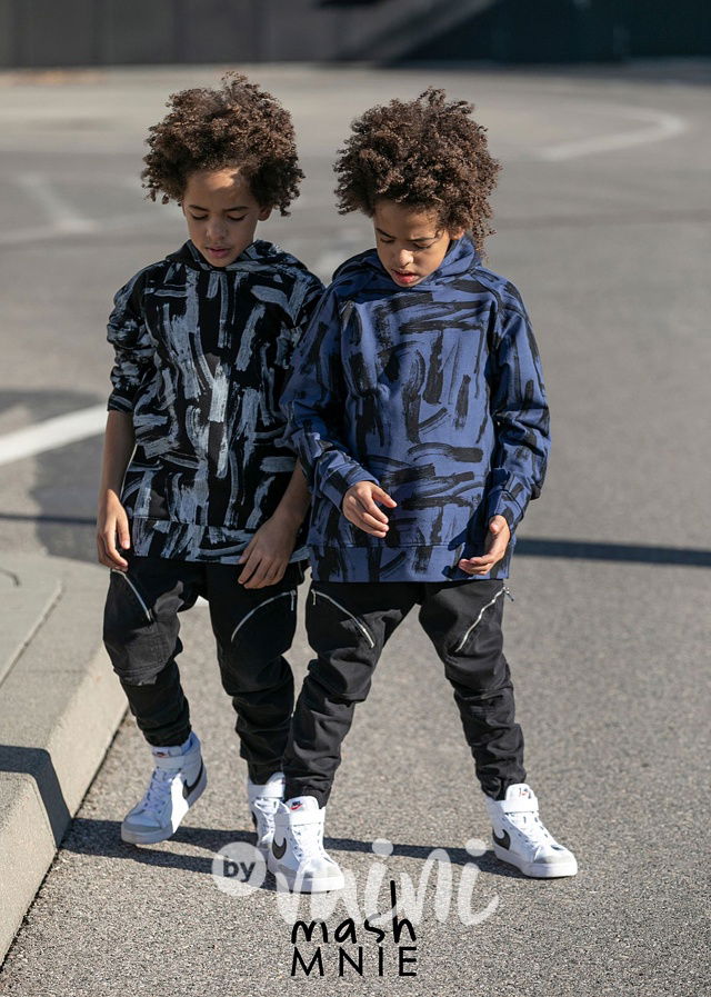 Brush mikina s kapucí modrá *MashMnie*