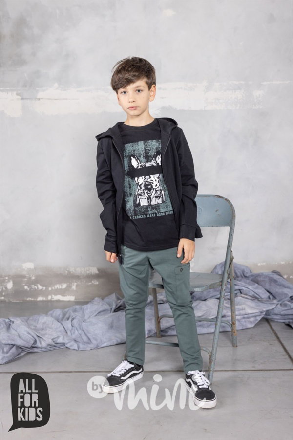 BRAVE jogger kalhoty se cvoky cool mint