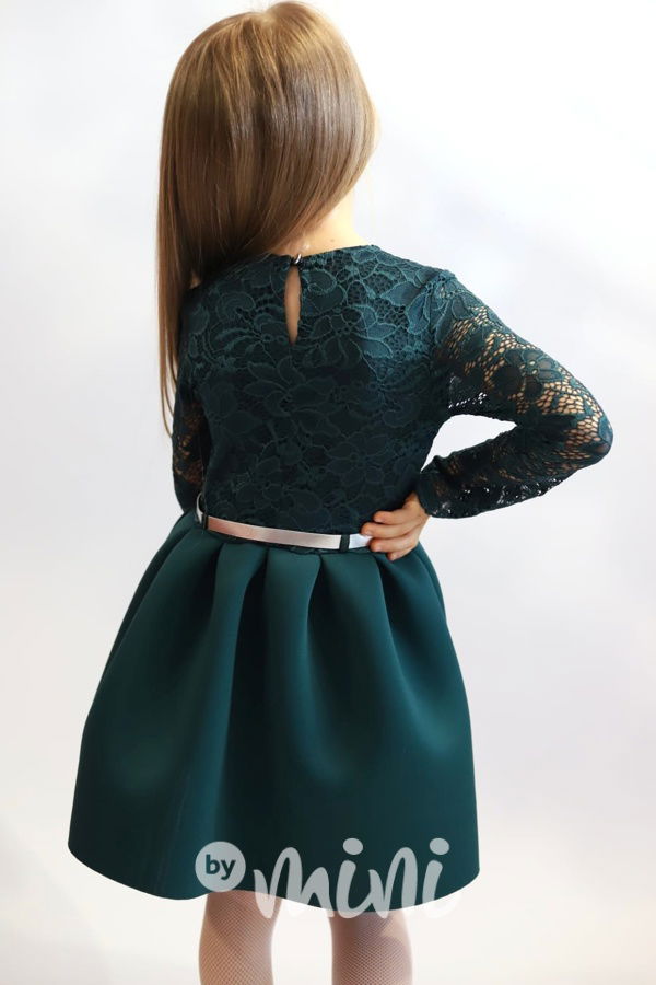 Luxury Smaragd dress - luxusní dívčí šaty