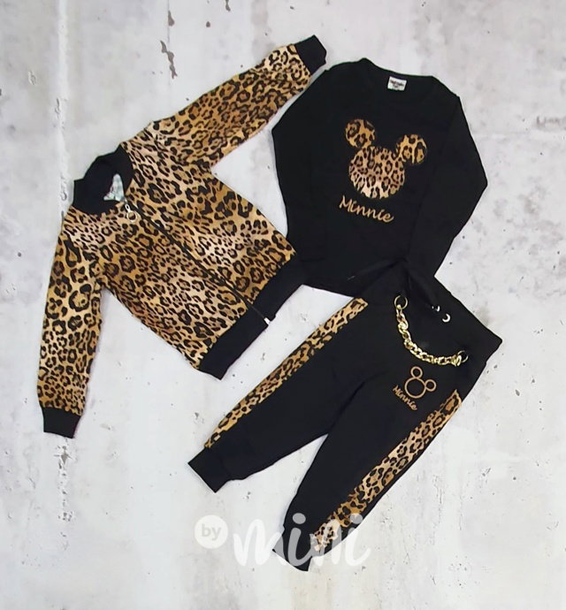 3-dílný MINNIE leopard set