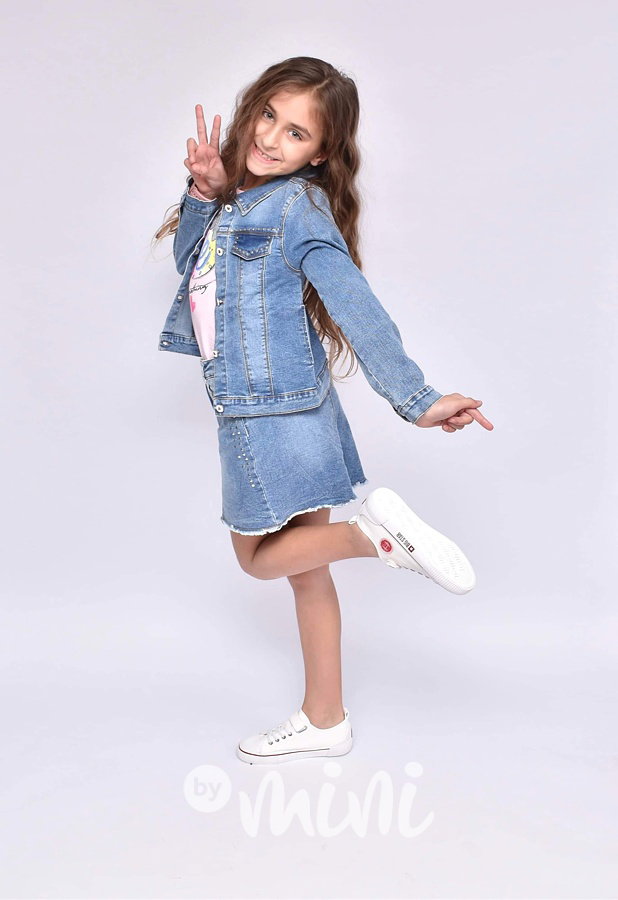 3-dílný jarní jeans set