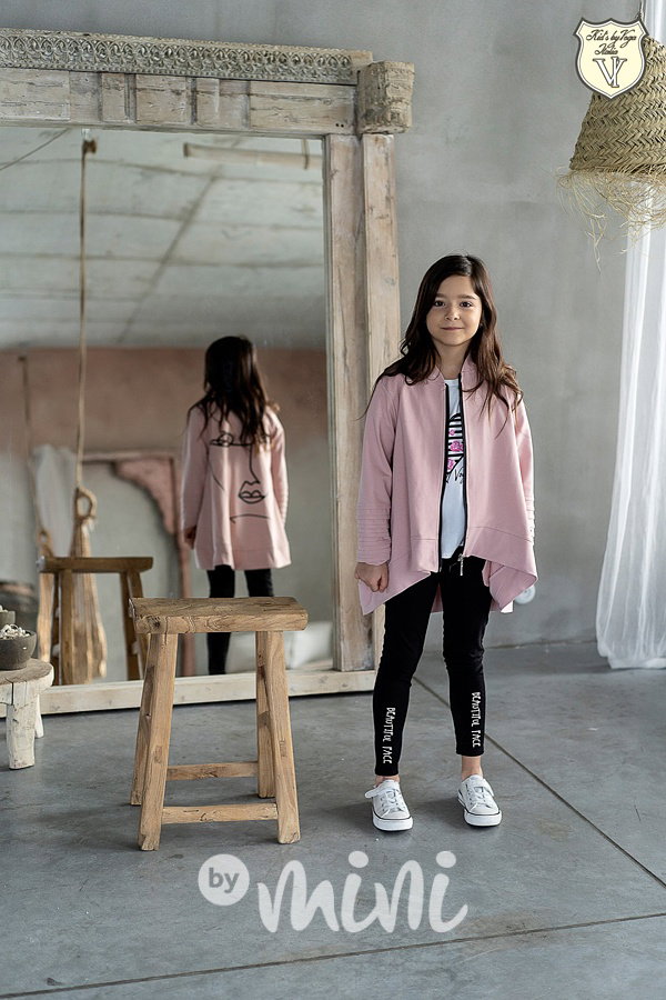 Voga atypická long mika FACE pink