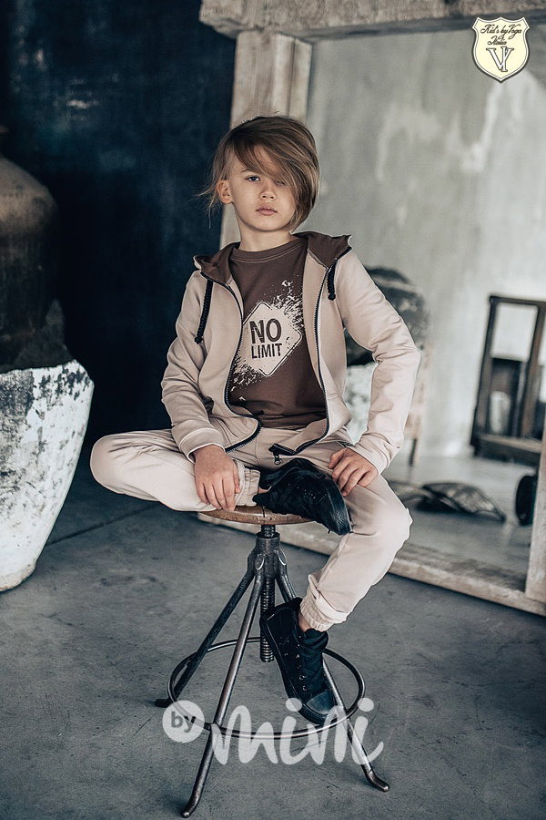 Voga boy triko NO LIMIT hnědé