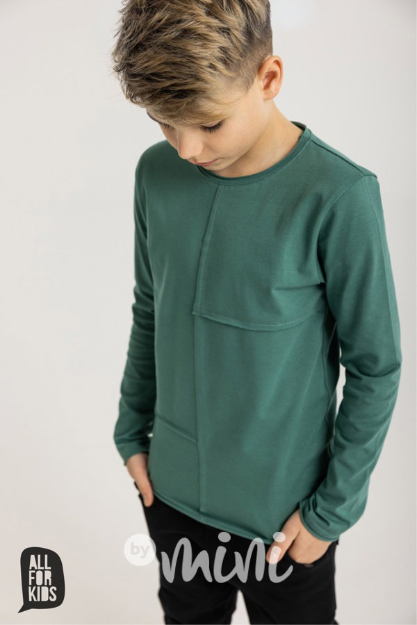 AFK basic longsleeve triko mint green
