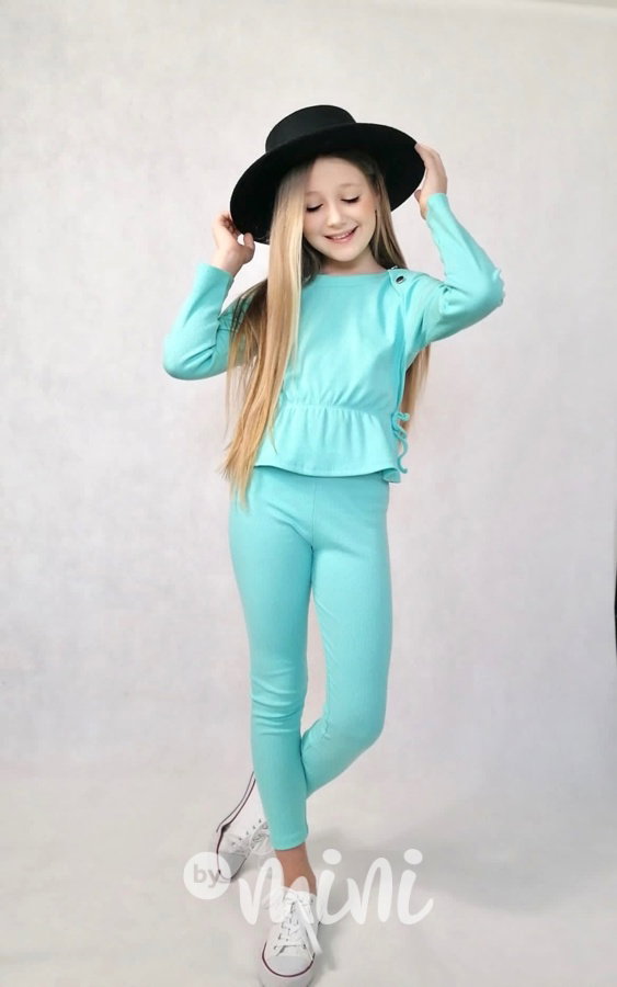 2-dílný žebrovaný set mint