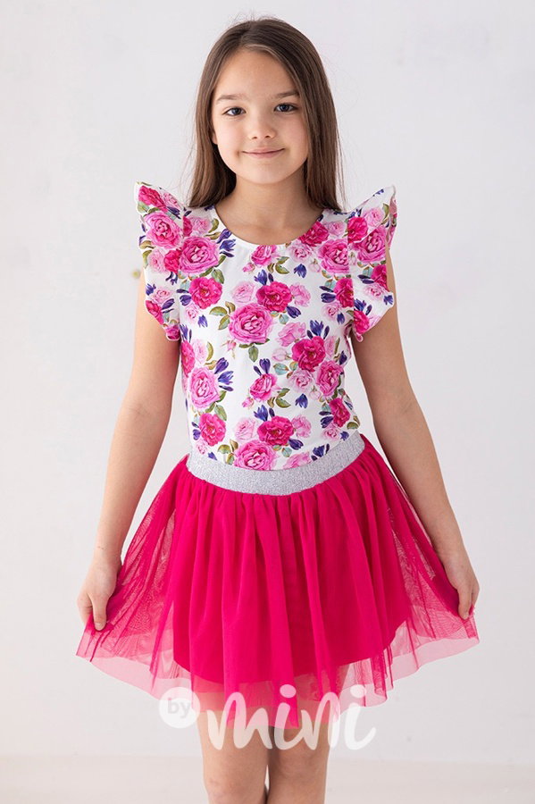 Malinová tylová tutu sukně Lily Grey