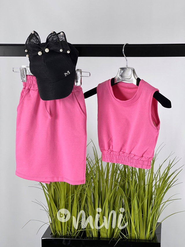 Summer top + sukně pink