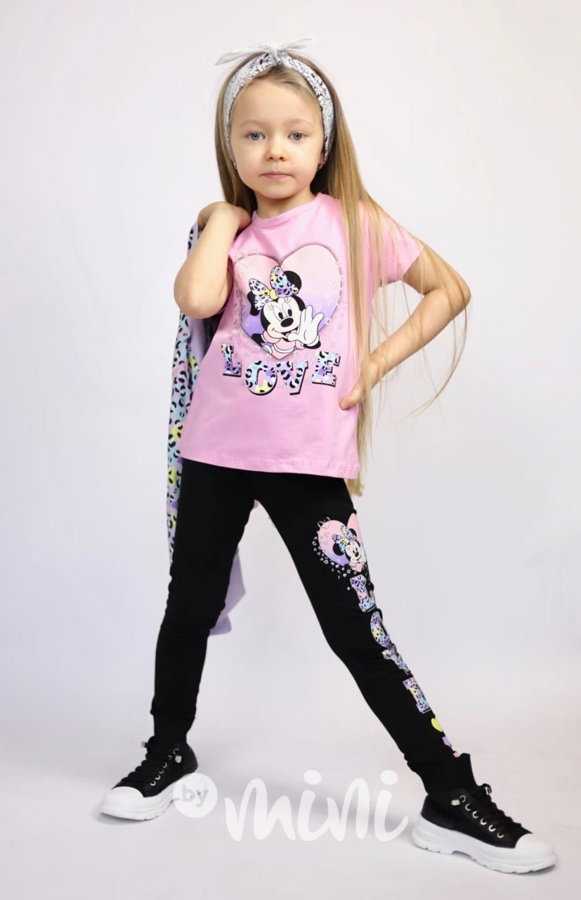 3-dílný Minnie lila set