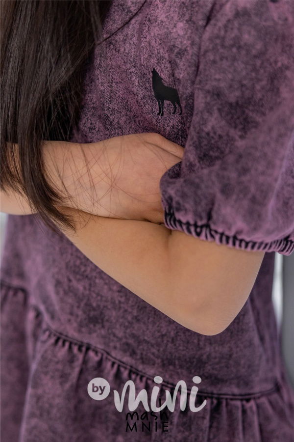 WOLF SOUL denim šaty pink *MashMnie*