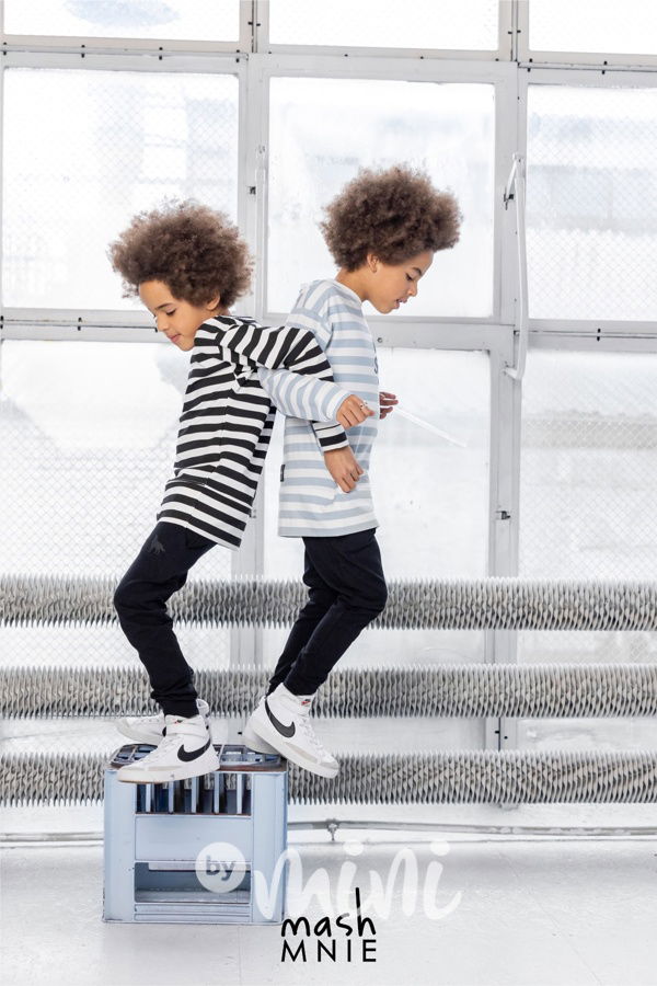 WOLF SOUL mikina pruhy blue *MashMnie*