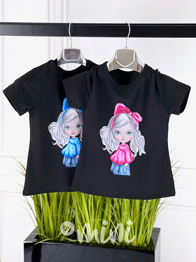 Triko Emily black/pink