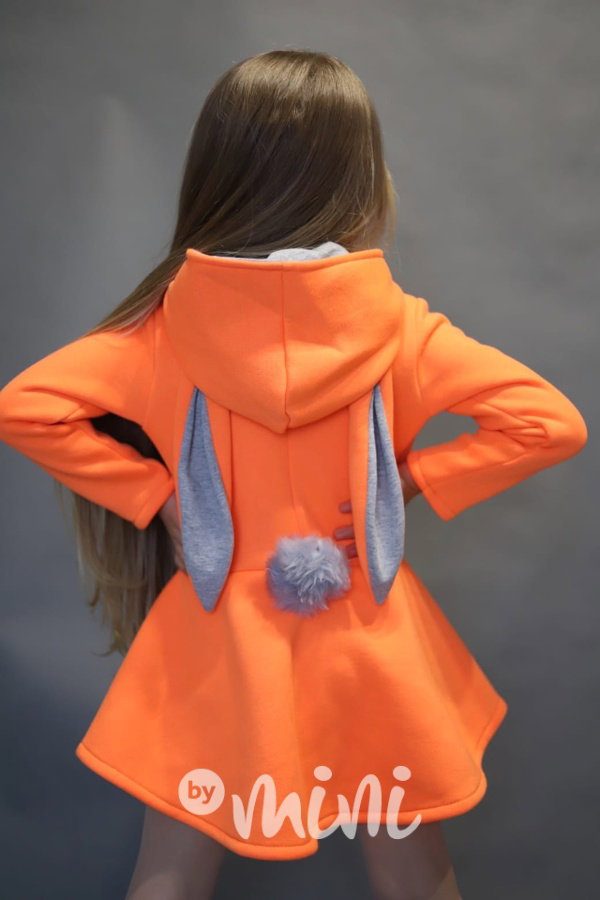 Bunny mikča warm neon oranžová