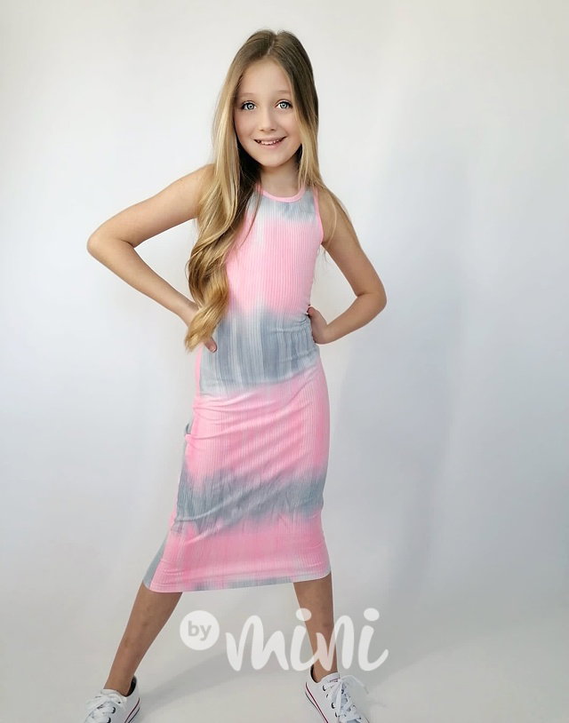 Summer ombre MIDI šaty