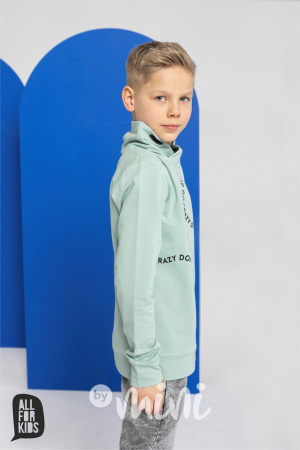 AFK mikina GO CRAZY mint