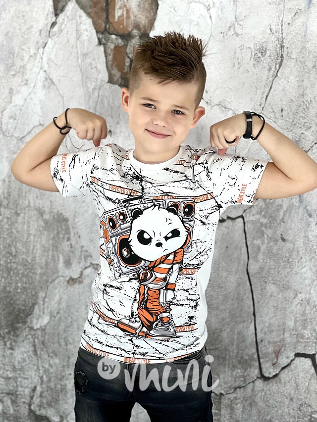 Bad panda triko white