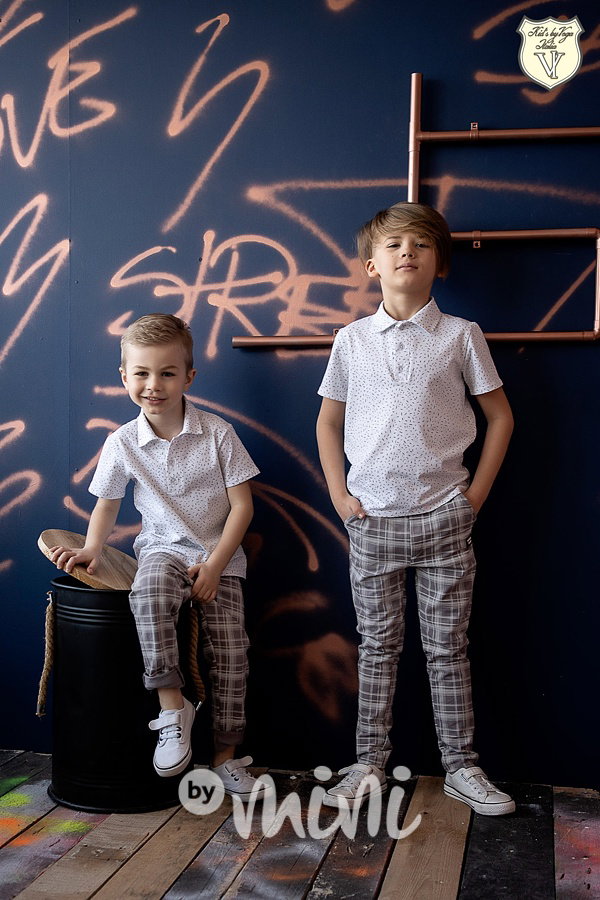 Voga boy polo triko white