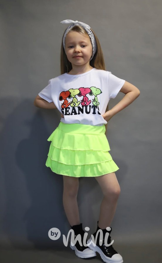 Neon sukně lemon