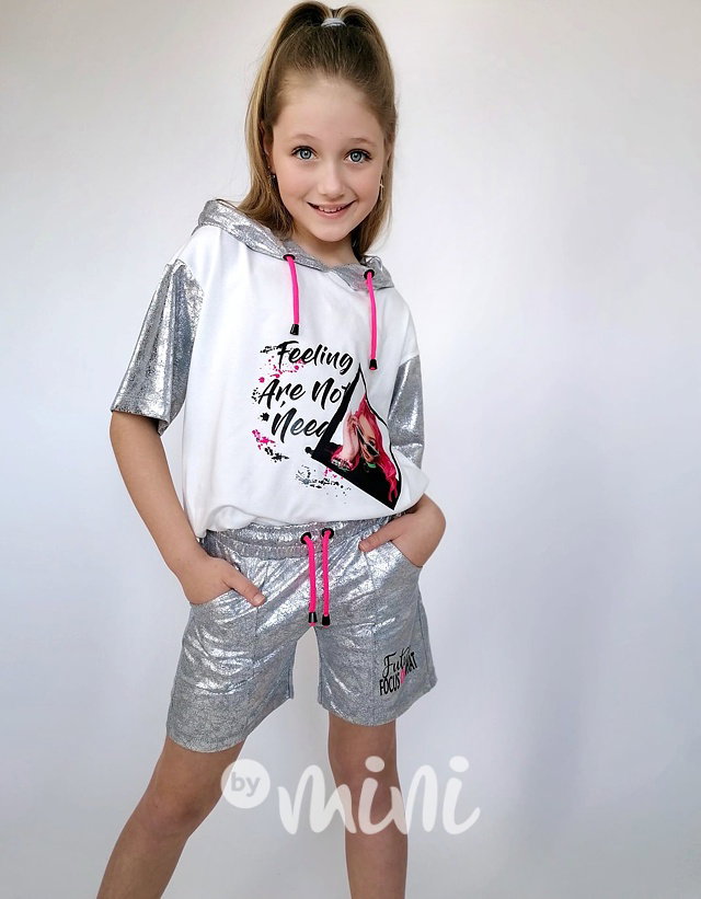 Metallic silver letní komplet