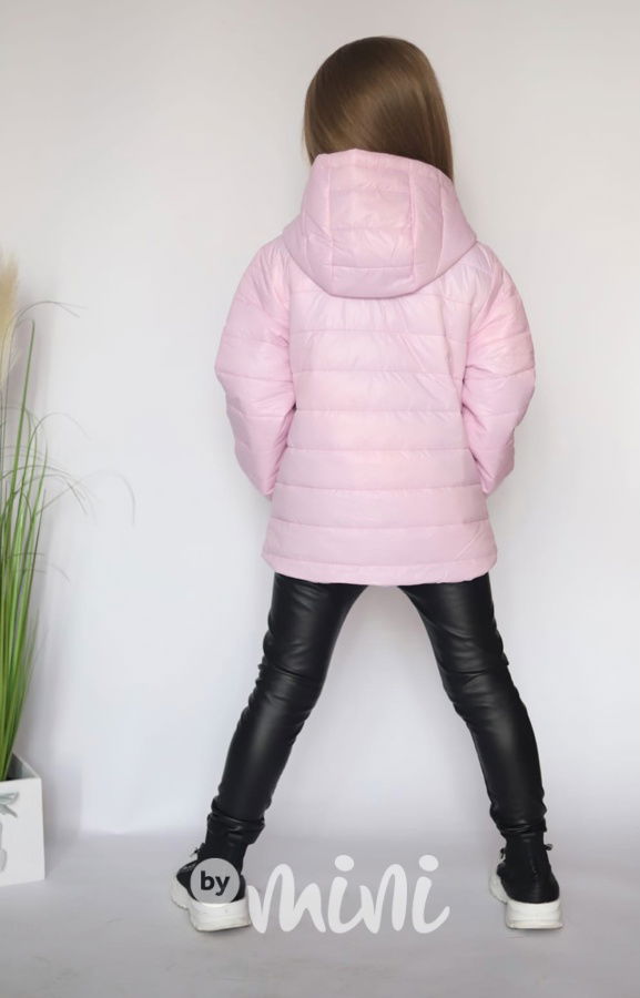 Oboustranná  jarní bunda pink rainbow