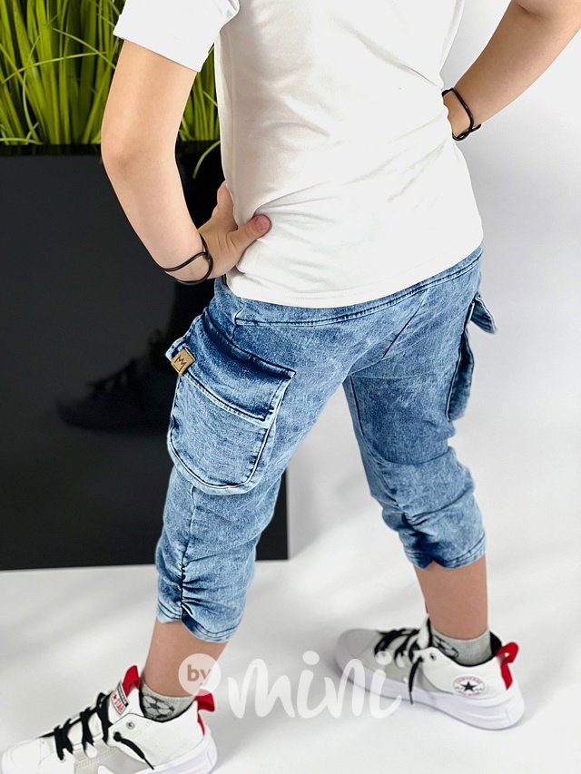 Jeans letní baggy kapsáče
