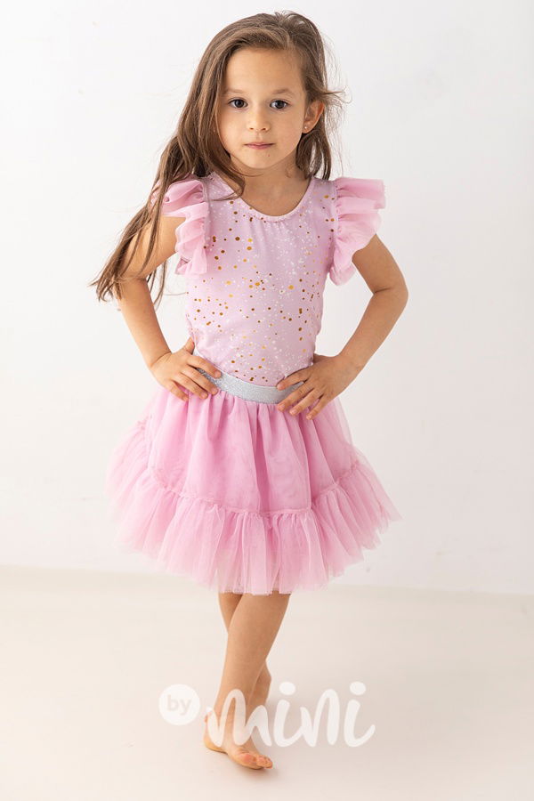 Lily Grey blůzka s tylovými rukávy Little dots