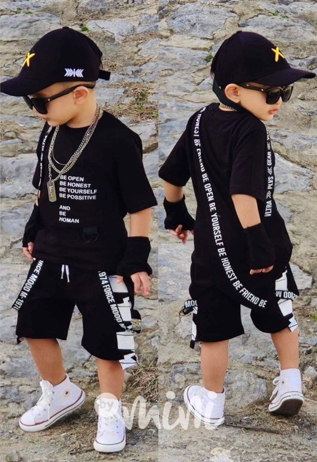 4-dílný STREET wear set černý