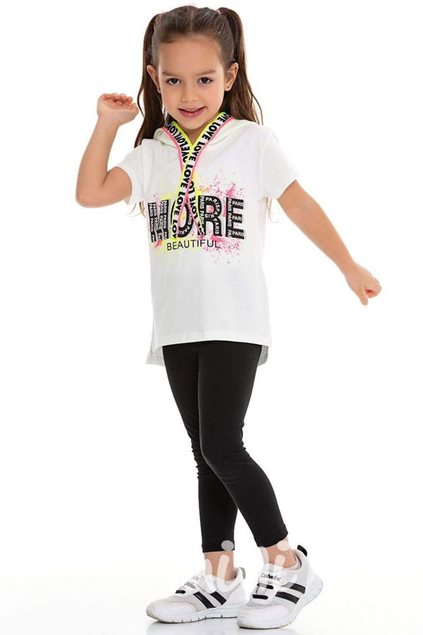 LOVE hoodie triko white