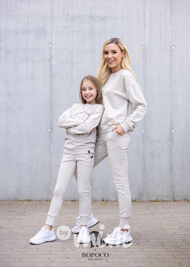 Mini me mikina béžová