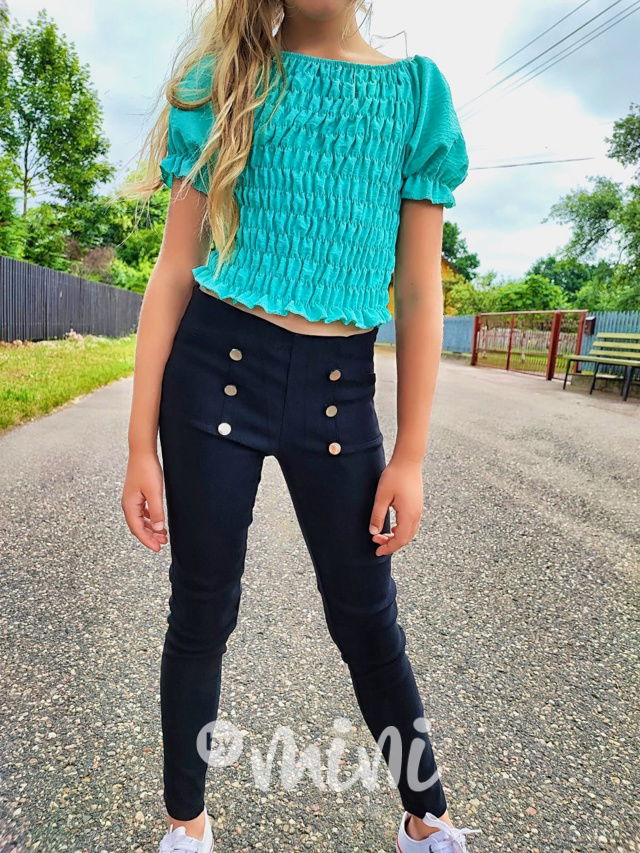 Dívčí strečové džíny černé 