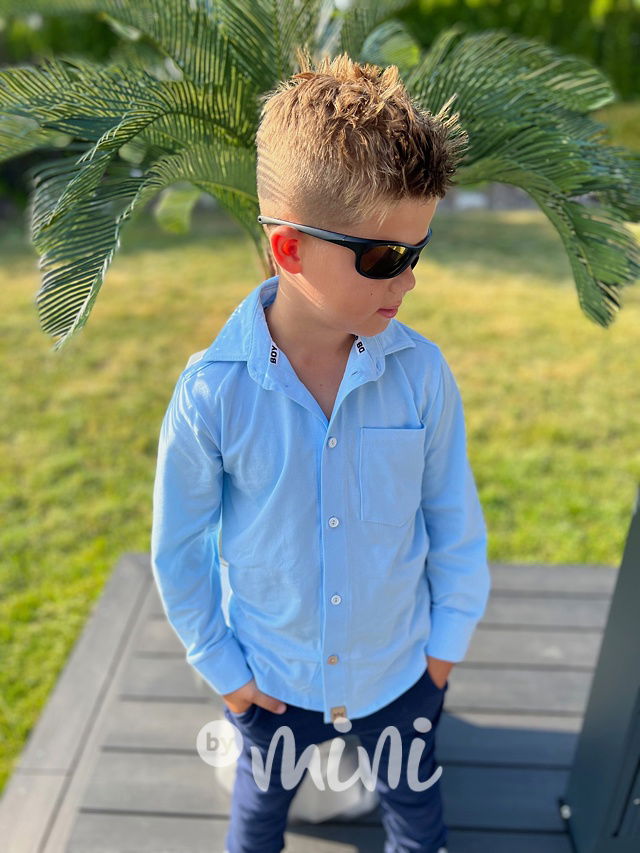 Elegant bavlněná košile modrá