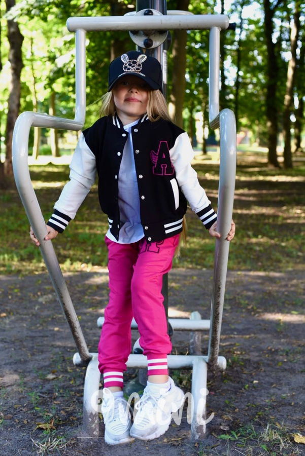 ANGEL bomber baseball mikina black