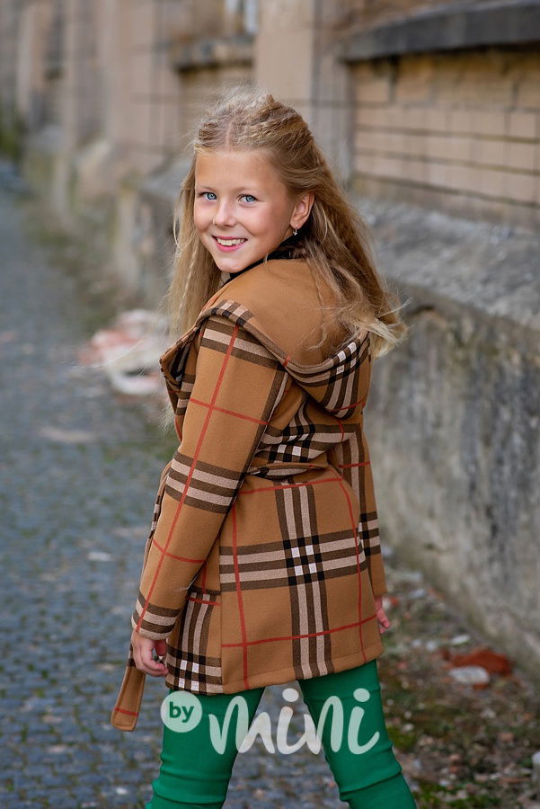 London flaušový hoodie kabát