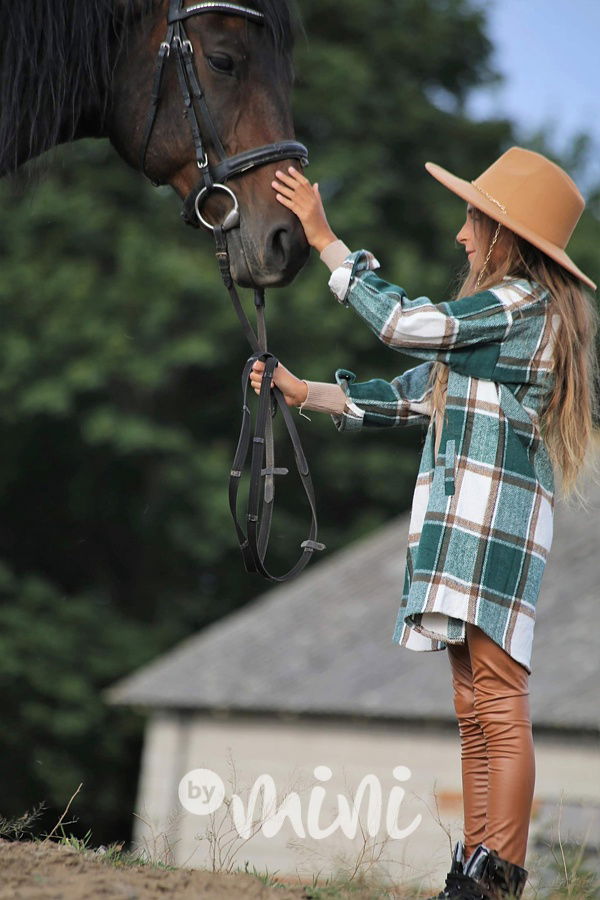 Eco leather thermo legíny honey