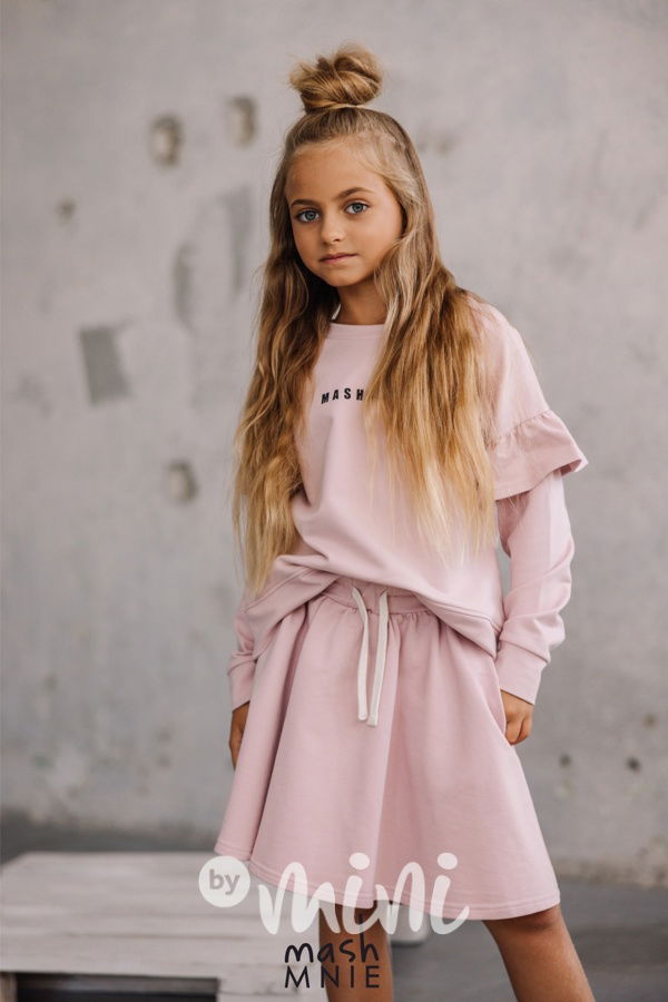 Mash Mnie frill mikina pink