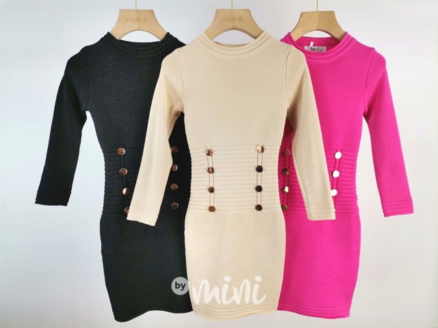 Svetříkové super stretch mini šaty shine black