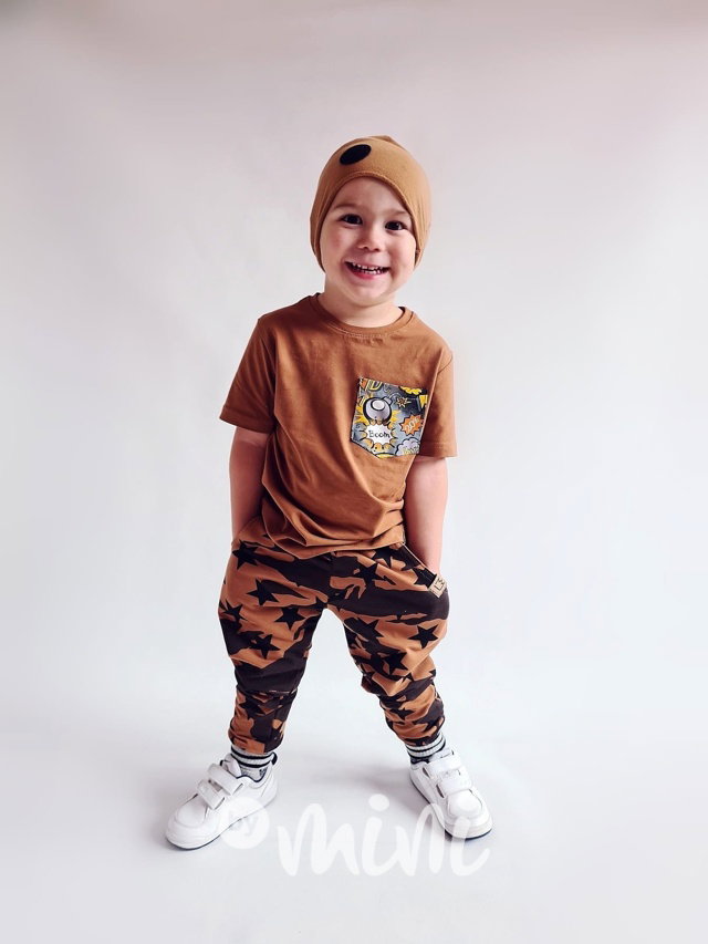 Tepláky honey army star - BASIC