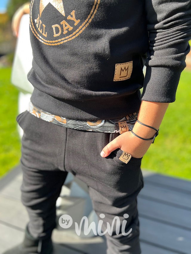 Zateplené černé BASIC tepláky