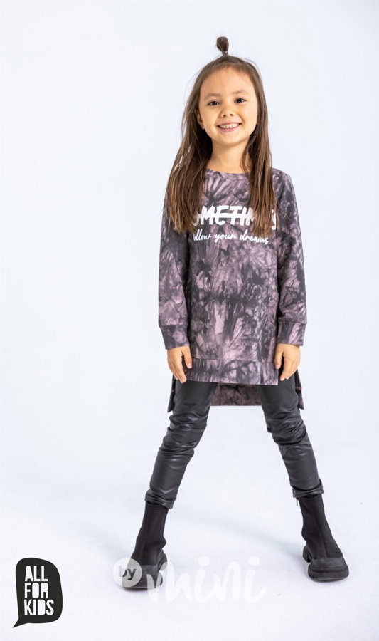 All for kids oteplené eco leather legíny
