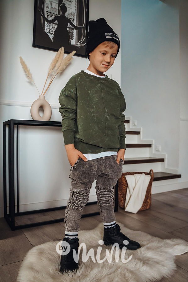 NUNU vintage black biker tepláky