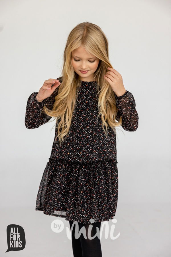 All for kids šifonové šaty flowers