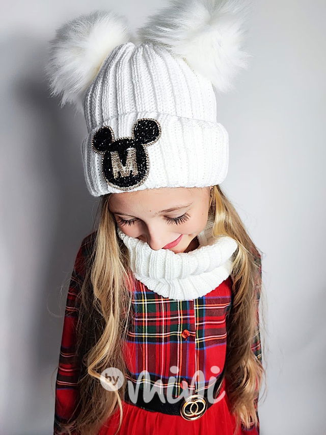 Mickey kulich s nákrčníkem bílý