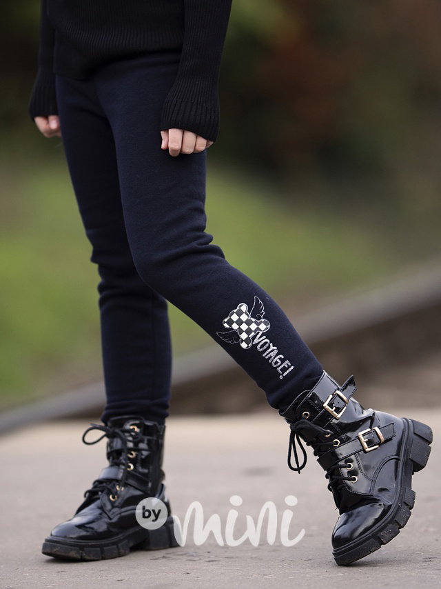 Super thermo legíny VOYAGE dark blue