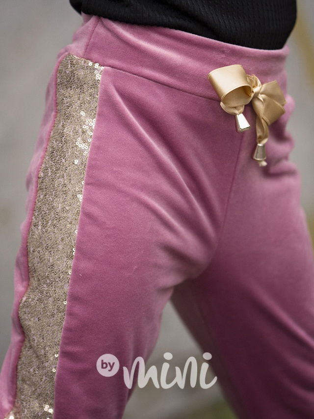 Velurová soft souprava LUXURY pink