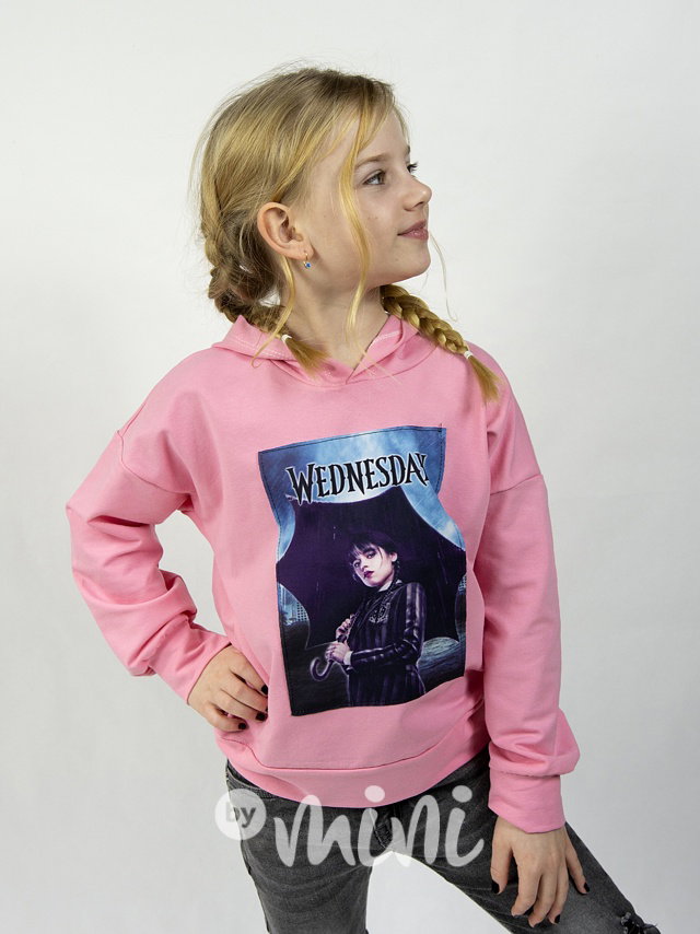 Wednesday rain mikina pink