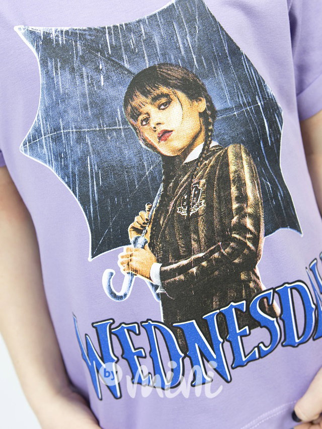 Triko WEDNESDAY umbrella lila