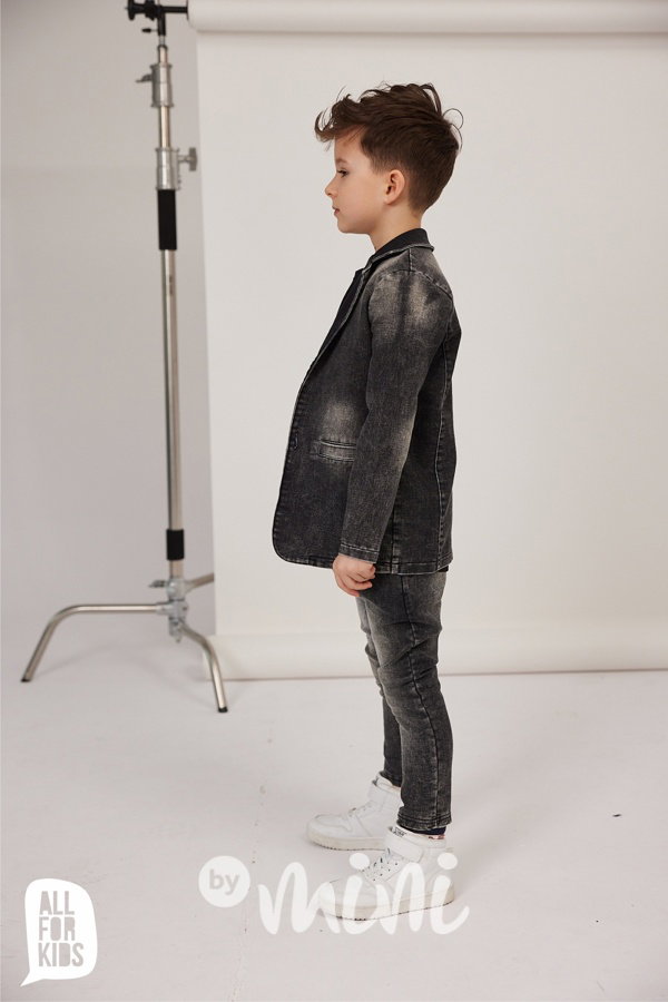 AFK soft denim sako acid black