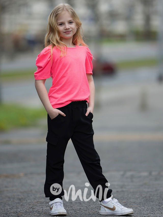 Neon blůzka růžová